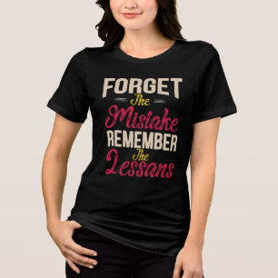 vintage Vergiss den Fehler, erinnere dich an die L Tri-Blend Shirt