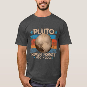 Vintage Vergiss Pluto nicht Nerdy Astronomie Weltr T-Shirt