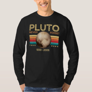 Vintage Vergiss Pluto niemals Nerdy Astronomie Wel T-Shirt