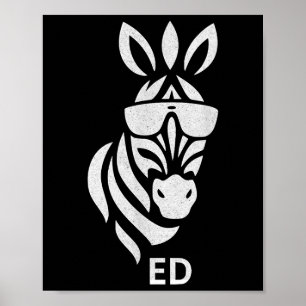 Vintage vergisst nie Ed der Zebra gefangen Poster