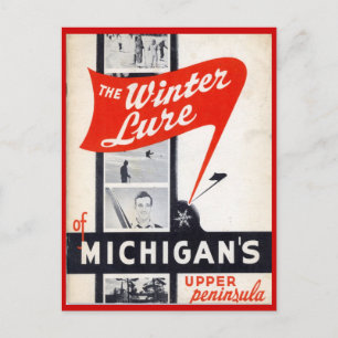 Vintage-Verkäufe, Michigans, Oberhalbinsel Postkarte