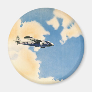 Vintage Verkehr, Albatros-Flugzeug Magnet