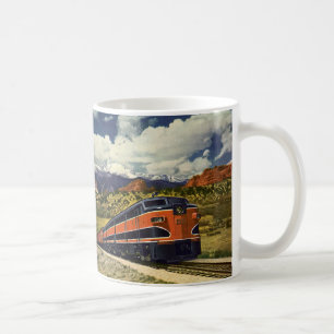 Vintage Verkehr im amerikanischen Westen, Zug 158 Tasse