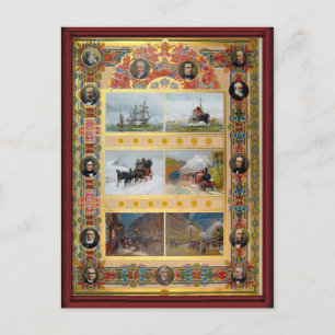 Vintage Verkehrsträger Postkarte