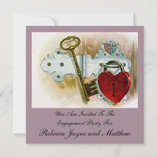 Vintage Verlobung Einladung