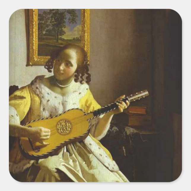 Vintage Vermeer Der Aufkleber für den Gitarrenspie (Vorderseite)