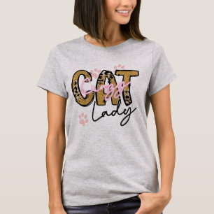 Vintage verrückte Katzenlady lustige Katze für Män T-Shirt
