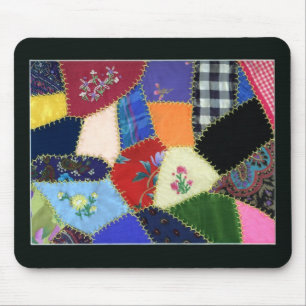 Vintage verrückte Steppdecke Mousepad