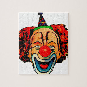 Vintage Verrückter Clown Puzzle