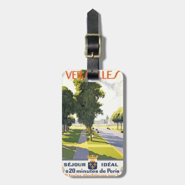 Vintage Versailles Gepäckanhänger (Vorderseite vertikal)
