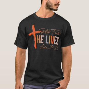Vintage Verschwörung Drehung Er lebt Cross Funny C T-Shirt