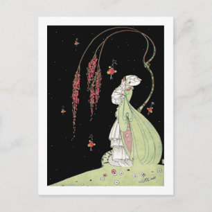 Vintage VERTE ART DECO MIDSUMMER-NACHT Postkarte