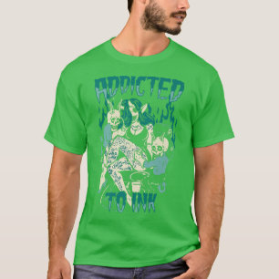 Vintage Verwendung für Tintenpatronen-Spooky Tatto T-Shirt