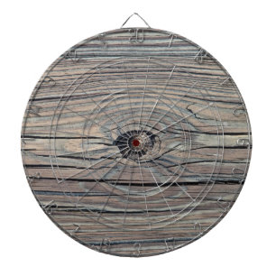 Vintage verwitterter Holz Hintergrund - Altes Bret Dartscheibe