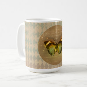 Vintage verzauberter Schmetterling Kaffeetasse