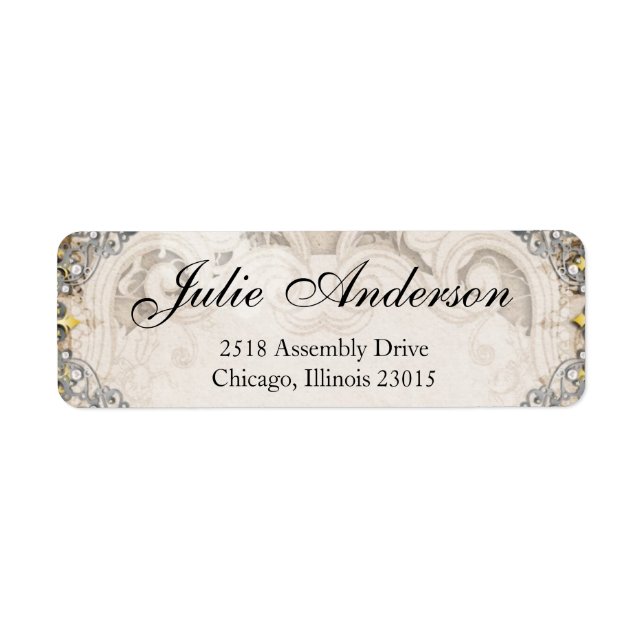 Vintage Verzierte Messe Storybook Adressbücher (Vorne)