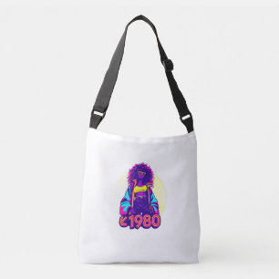 Vintage Vibe 1980er Inspirierte Body-Bag Tragetaschen Mit Langen Trägern