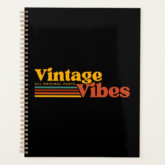 VINTAGE VIBES ALLE URSPRÜNGLICHEN TEILE PLANER (Vorderseite)