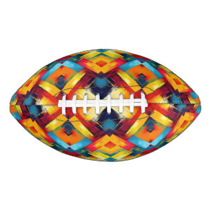 Vintage Vibes in Farben: Stylische geometrische Fo Football