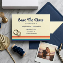 Vintage Vibes Save the Date-Einladung Date