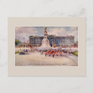 Vintage-Victoria-Denkmal Buckingham Palace Kunst Postkarte