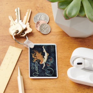 Vintage Victorian Art Nouveau, Gladiator Cycles Schlüsselanhänger