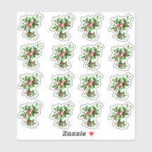 Vintage Victorian Christmas Holly Envelope Seal