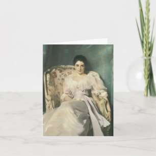 Vintage-Victorian-Dame-Notizkarte - leer Karte