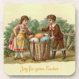 Vintage Victorian Easter Getränkeuntersetzer