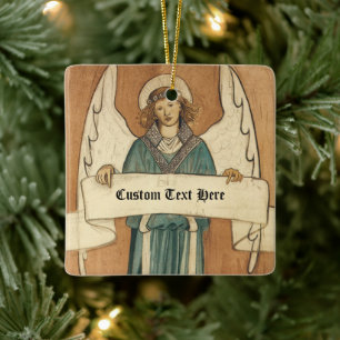 Vintage-Victorian-Engel von William Morris Keramikornament