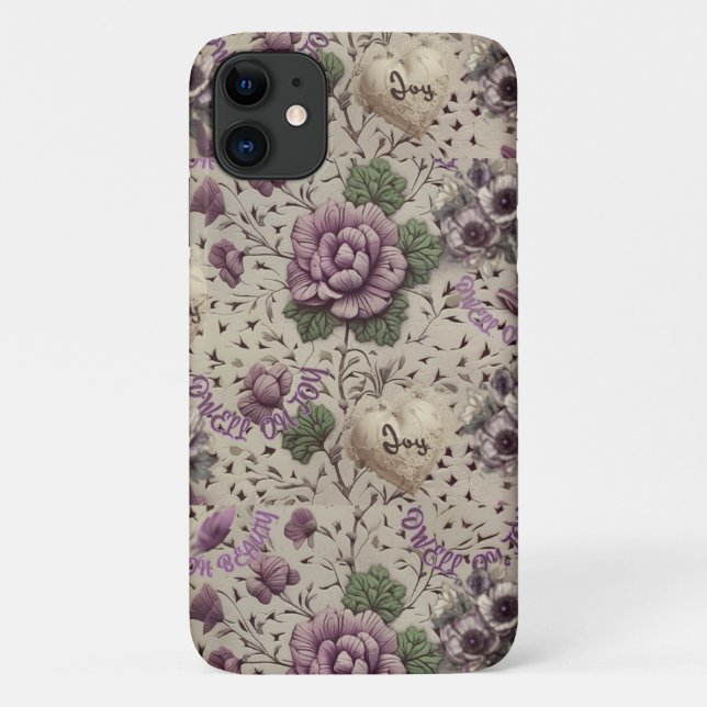 Vintage victorian floral iPhone / iPad case (Rückseite)