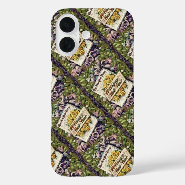 Vintage-Victorian-Neujahr Case-Mate iPhone Hülle (Rückseite)