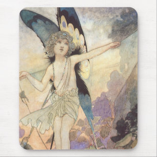 Vintage-Victorian-Schmetterlingsfee von Robinson Mousepad