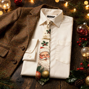 Vintage-Victorianischer Weihnachtsmann nostalgisch Krawatte