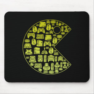 Vintage-Videospielspieler 1980 Retro Millennial Ga Mousepad