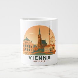 Vintage Vienna Austria Giant Coffee Mug – Retro  Jumbo-Tasse