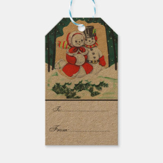 vintage,viktorianisch,ländlich,weihnachten,muster, geschenkanhänger