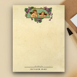 Vintage Viktorianische Angel Art | Vintages Papier Notizblock<br><div class="desc">Schöne Viktorianische Zeitkunst mit zwei niedlichen Engeln. Vintages Notizblock.</div>