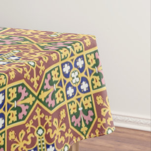 Vintage Viktorianische Ära 1870 Muster Tischdecke