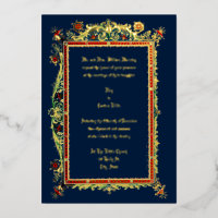 Vintage Viktorianische Ära 1893 Verzierte Hochzeit