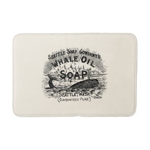 Vintage Viktorianische Ära 1894 Whale Oil Soap ad Badematte