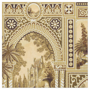 Vintage Viktorianische Ära Anglo japanisches Muste Stoff