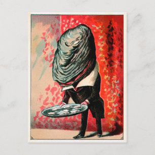 Vintage Viktorianische Austernserie Postkarte