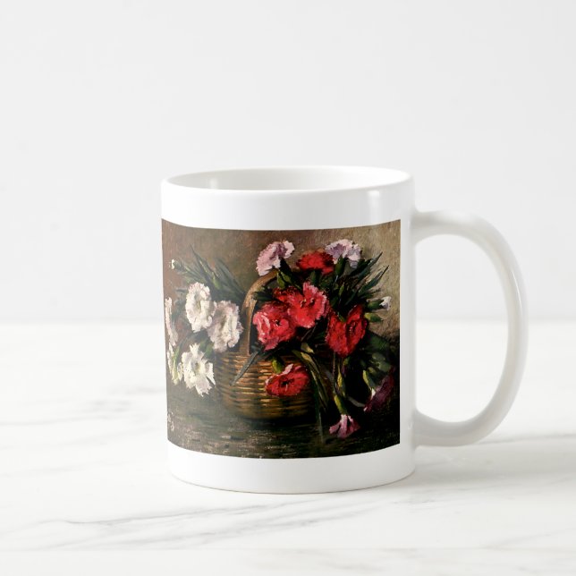 Vintage Viktorianische Blume, Blumennelken Kaffeetasse (Rechts)
