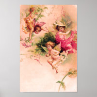 Vintage Viktorianische Blume Fairies