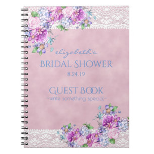 Vintage viktorianische Blumen mit Notizblock