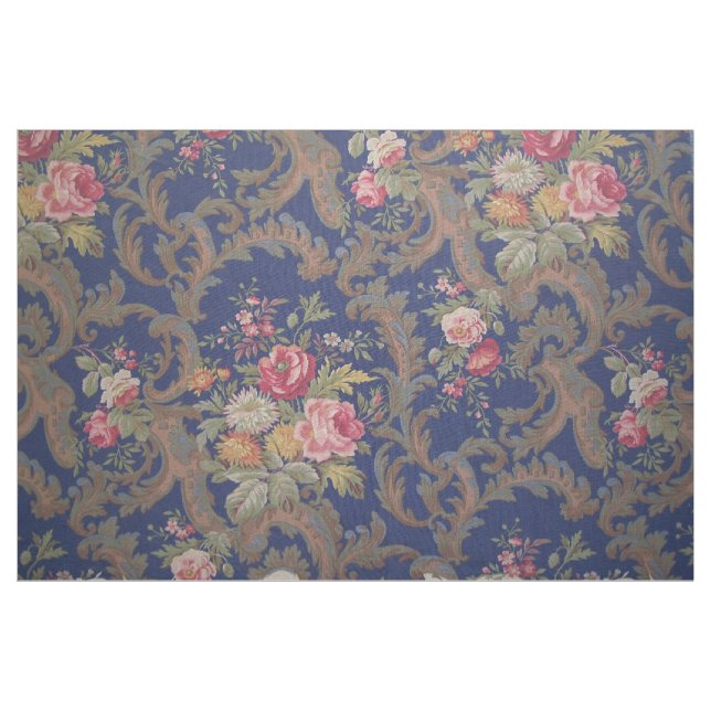 Vintage Viktorianische Blumenstoffe Stoff (Yard (91,4 cm))