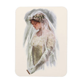 Vintage Viktorianische Braut mit Bible Harrison Fi Magnet