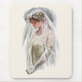 Vintage Viktorianische Braut mit Bible Harrison Fi Mousepad