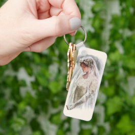 Vintage Viktorianische Braut mit Bible Harrison Fi Schlüsselanhänger